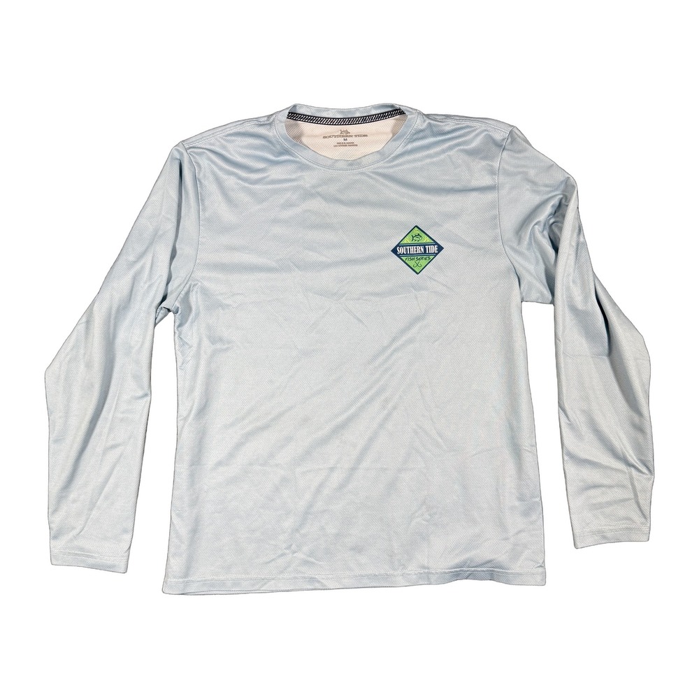 Southern Tide Mahi Mahi Fish Series Performance Long Sleeve T Shirt Mens Medium